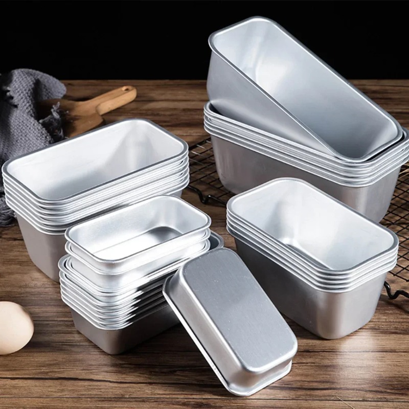 Tray Mold Rectangle - 5 tamanho de alumínio pão pan