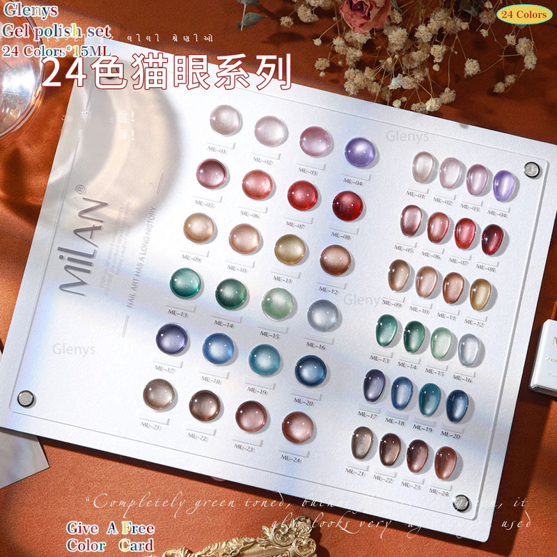 Resin Art Learning - Glemys 24 cores olho de gato
