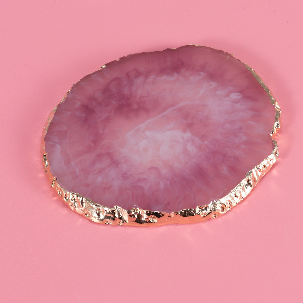 Resin Art Tray - Paleta Redonda Profissional de Resina Roxa