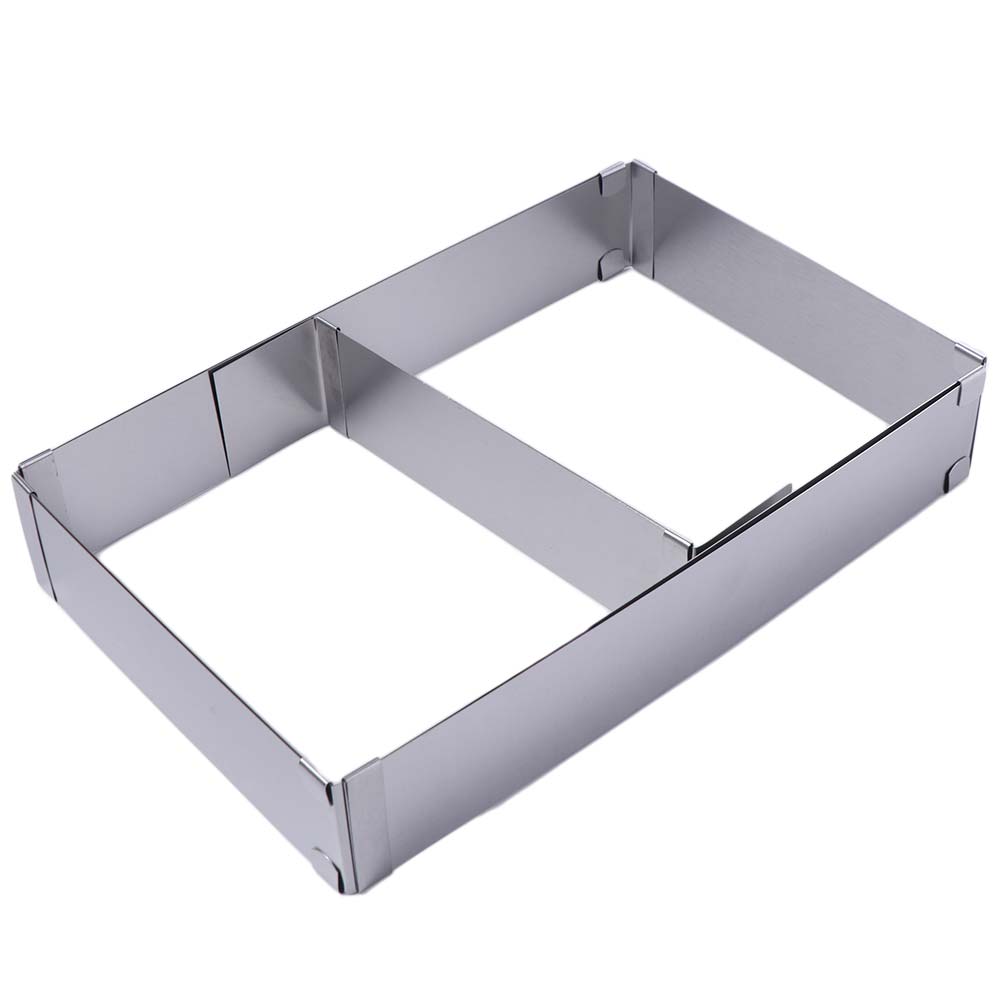 Tray Mold Rectangle - Anel de bolo de mousse ajustável
