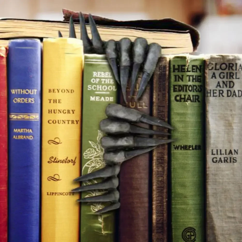 Resin Art Bookmark - Thriller diabo mão marcadores bruxa mão