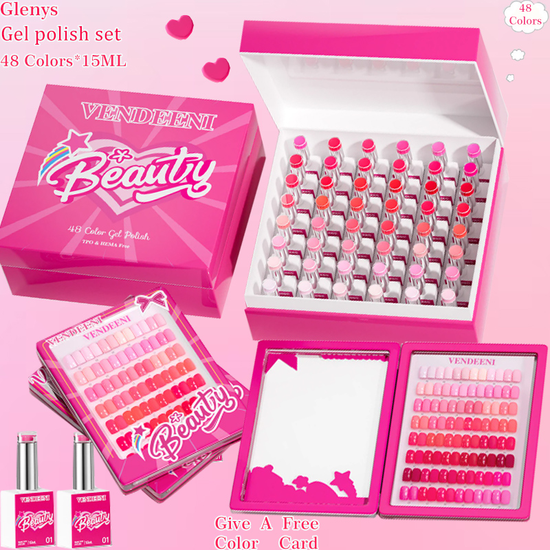 Resin Art Learning - Esmalte em gel Glenys 48 cores,