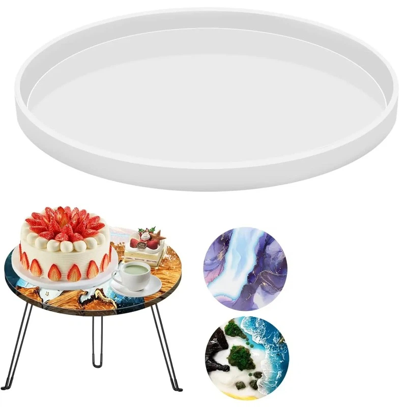 Resin Art Tray - Moldes de Resina Epóxi Redondos para