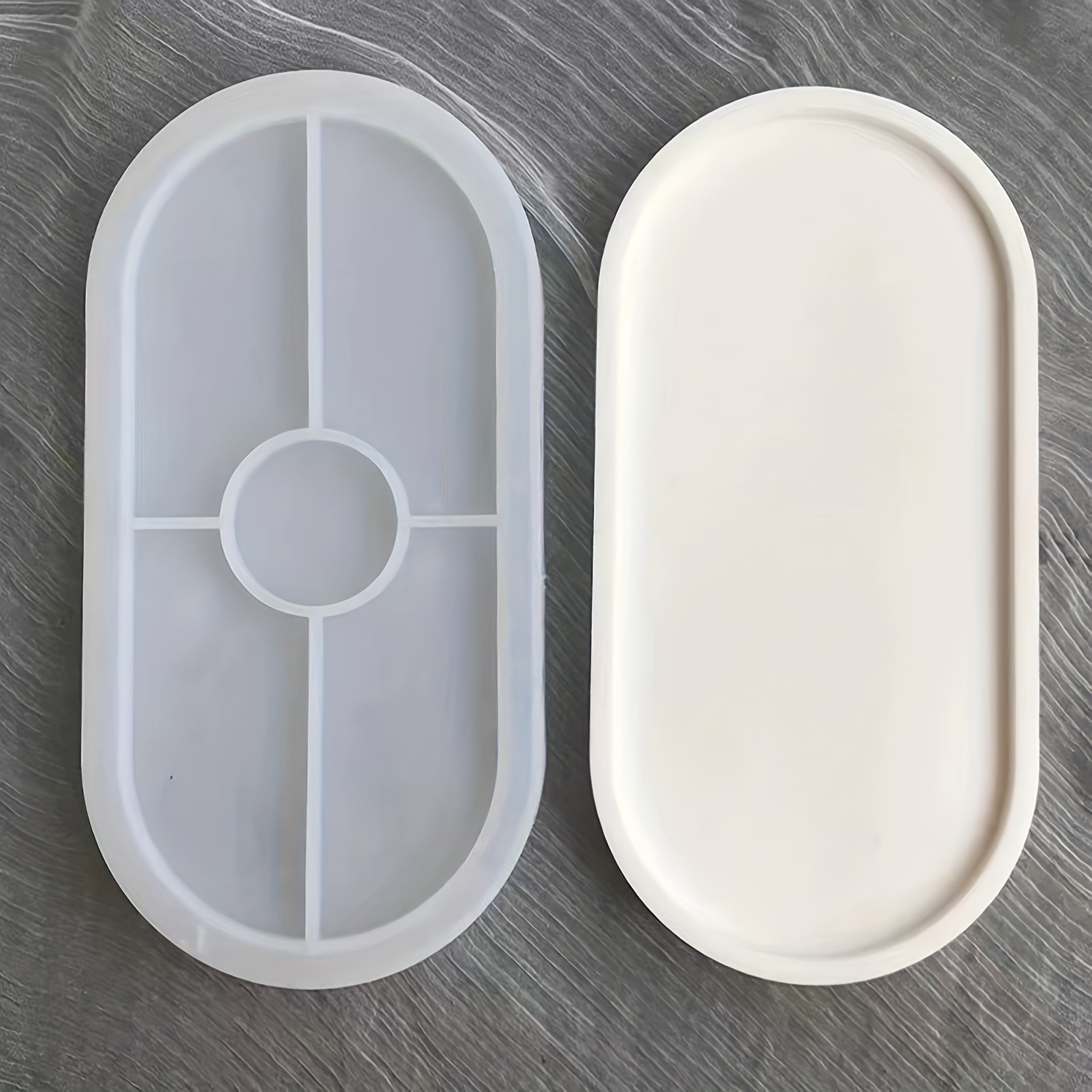Resin Art Tray - 1pc oval coaster resina epóxi fundição