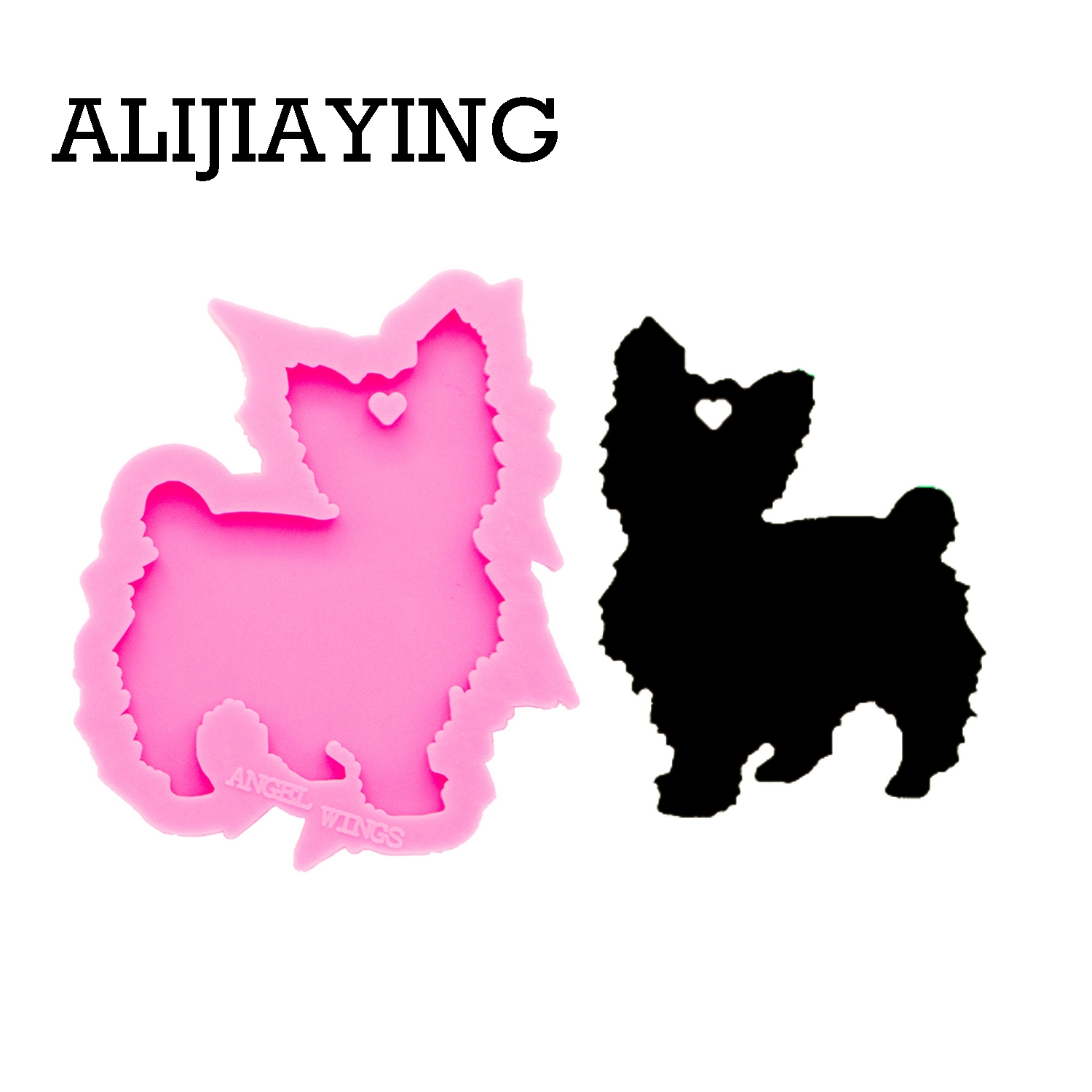Resin Art Keychain Design - Dy0264-silicone molde com design gato para