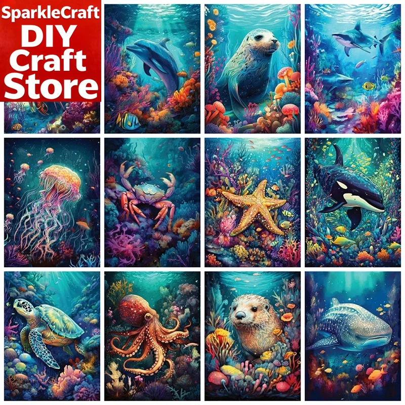 Resin Art Home Decor - Kit de pintura com diamantes redondos