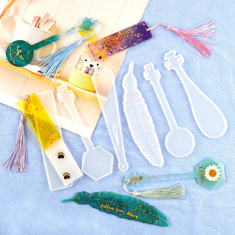Resin Art Bookmark - Diy uv molde de silicone marcadores
