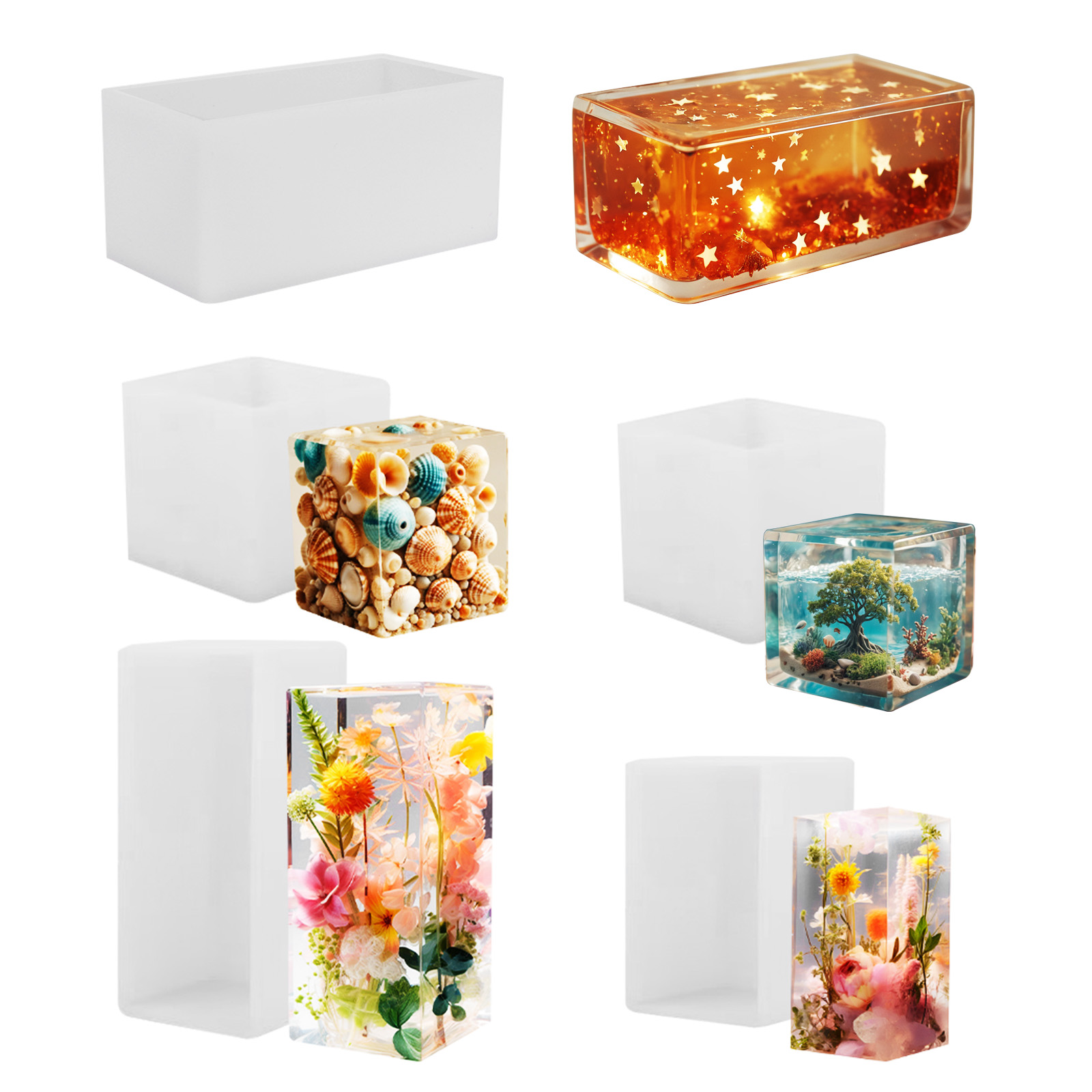 Resin Art Letters - Molde de Silicone para Fundição de