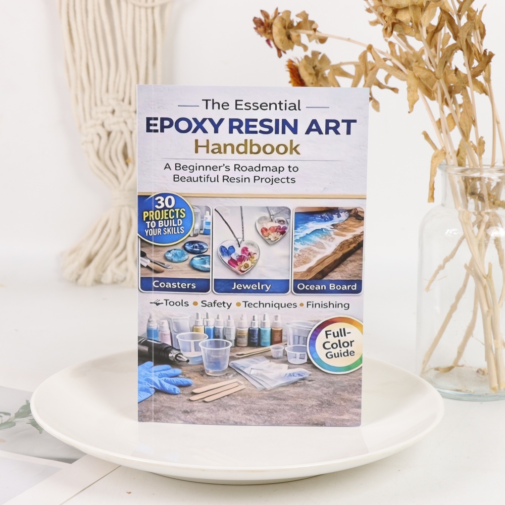 Resin Art Learning - Livro de Artesanato com Resina Epóxi