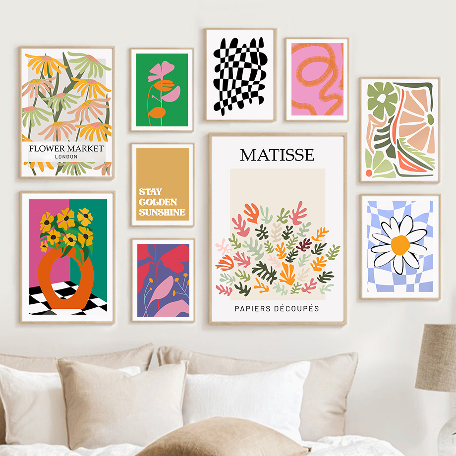 Resin Art Gallery - Arte de Parede Abstrata Matisse: Pintura