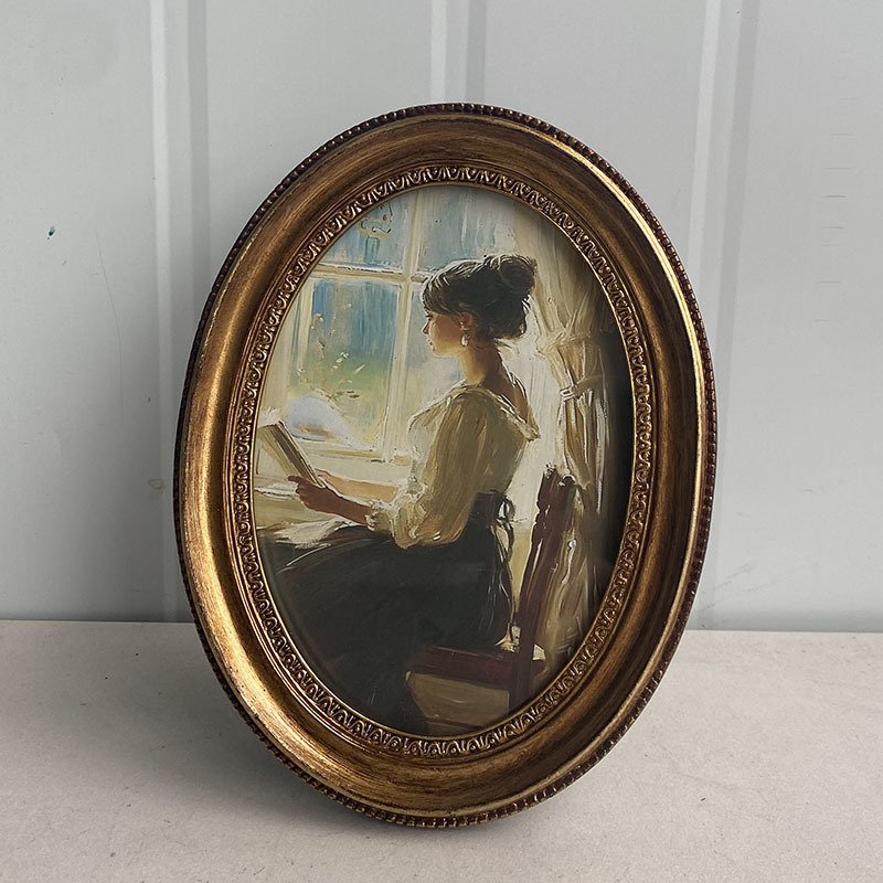 Moldura de foto dourada em rel - Resin Art Gallery avaliação e preço