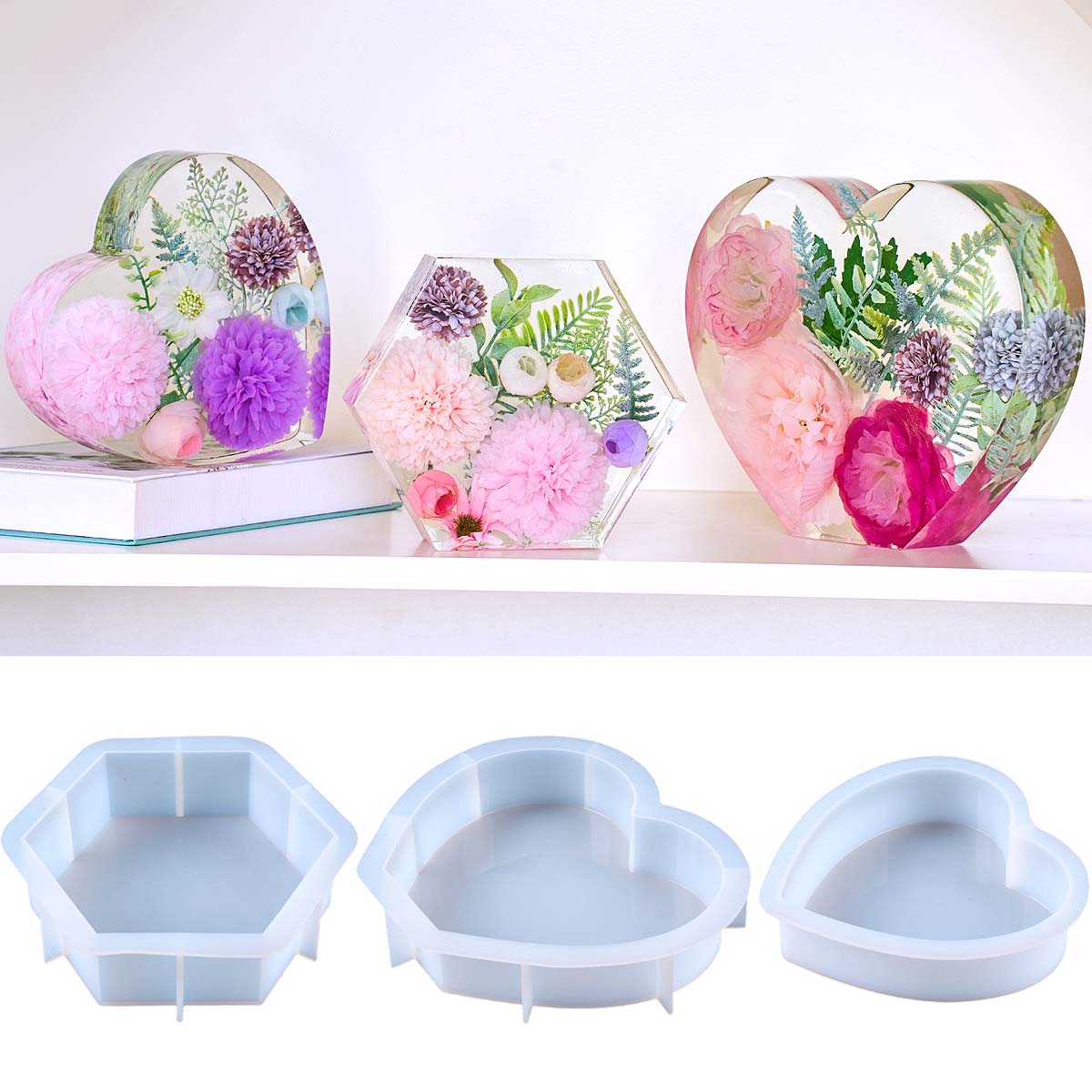 Molde de Silicone Grande em Fo - Resin Art Mold avaliação e preço