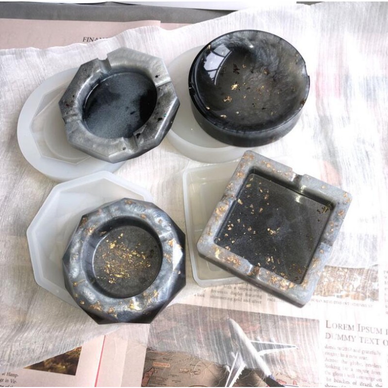 Molde de cinzeiro de silicone, - Resin Art Tray avaliação e preço
