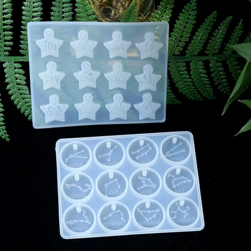 12 moldes de resina de constel - Resin Art Letters avaliação e preço