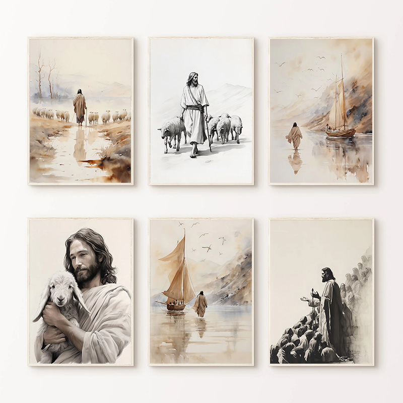 Jesus Caminhando sobre a Água  - Resin Art Home Decor avaliação e preço