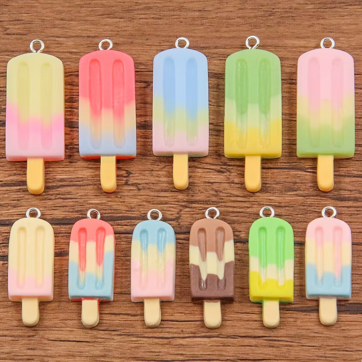 6 Peças de Pingentes de Resina - Resin Art Accessories avaliação e preço
