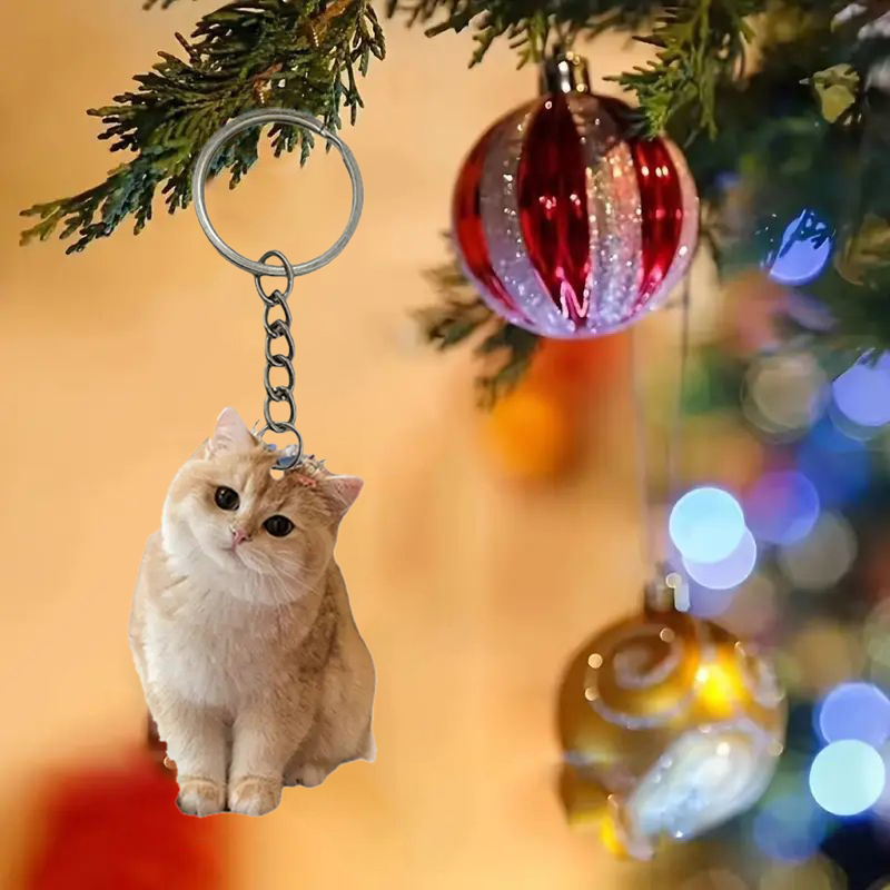 Chaveiro de gato preto e branc - Resin Art Keychain Design avaliação e preço