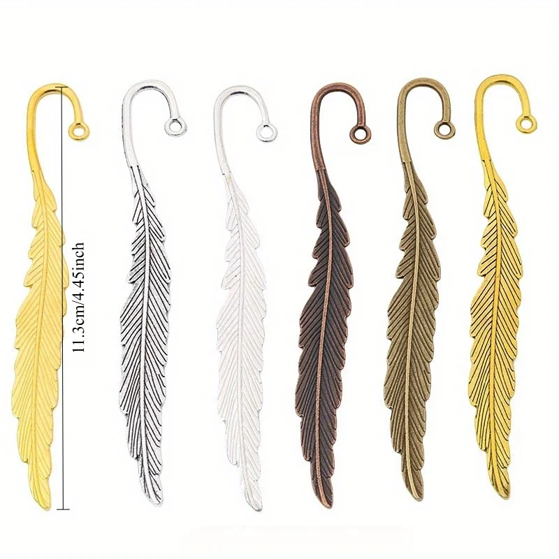 12pçs 113x16mm bronze antigo b - Resin Art Bookmark avaliação e preço