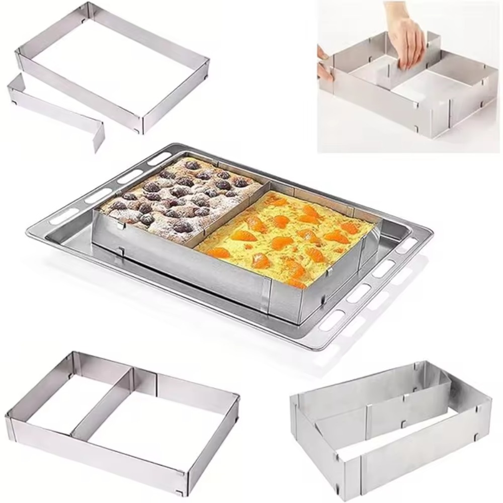 Anel de bolo de mousse ajustáv - Tray Mold Rectangle avaliação e preço