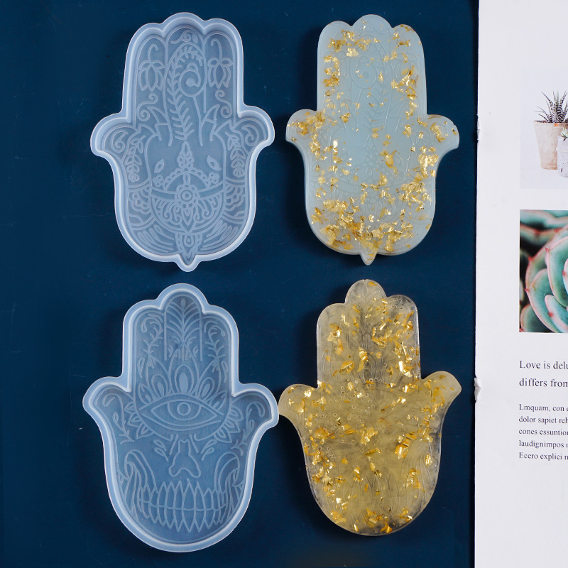 1 pçs diy coaster mão de fátim - Resin Art Mold avaliação e preço