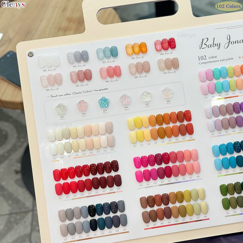 Glenys 102 cores unha polonês  - Resin Art Learning avaliação e preço