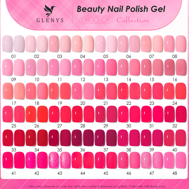 Esmalte em gel Glenys 48 cores - Resin Art Learning avaliação e preço