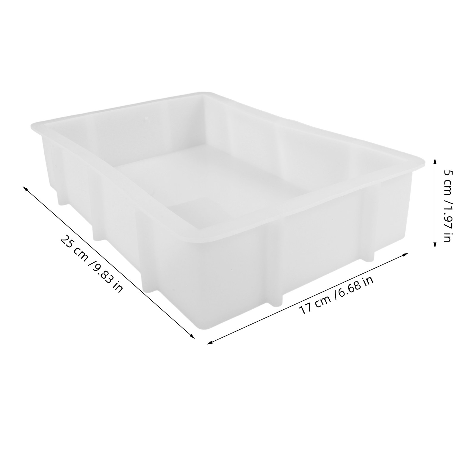 Molde de Silicone Retangular G - Tray Mold Rectangle avaliação e preço