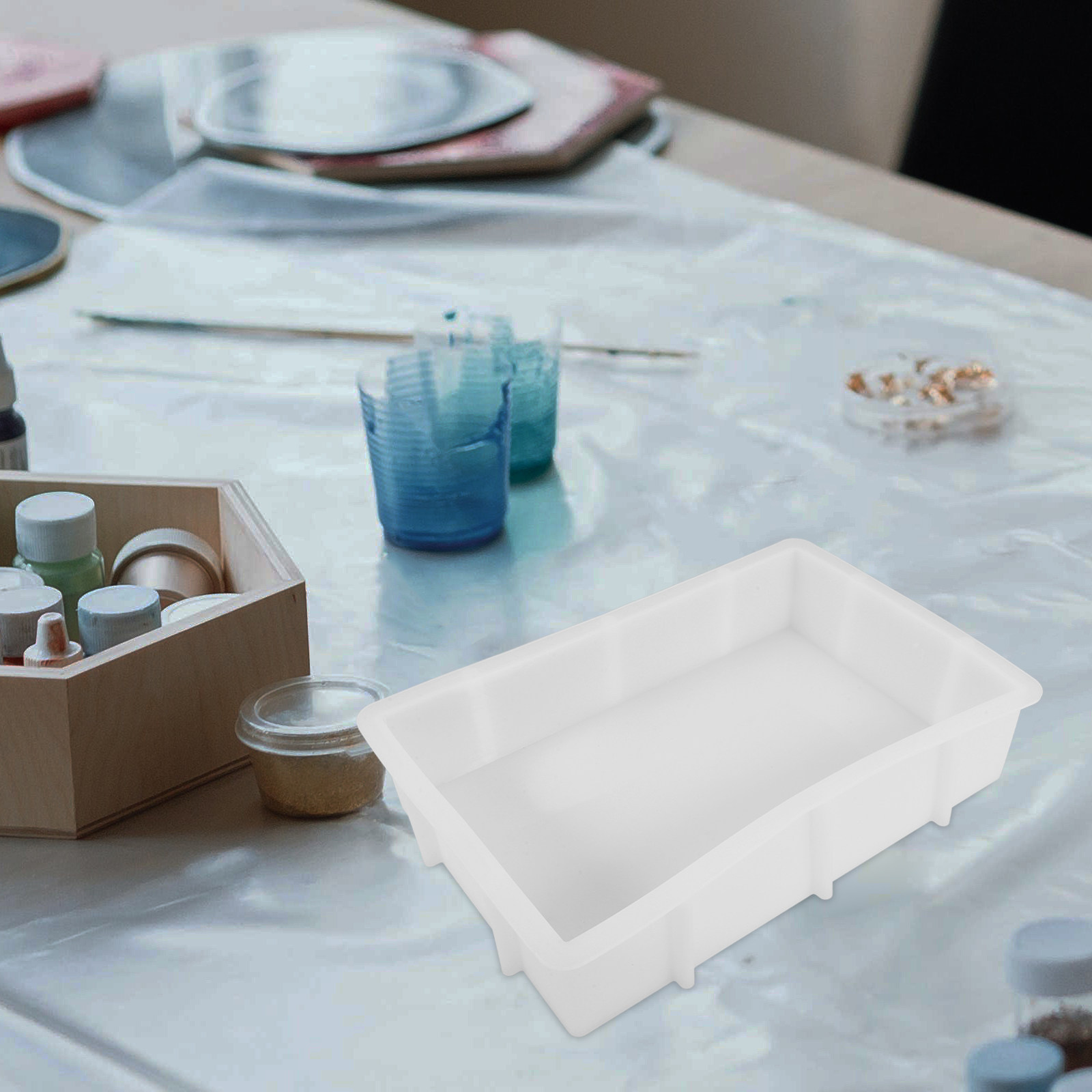 Molde de Silicone Retangular G - Tray Mold Rectangle avaliação e preço