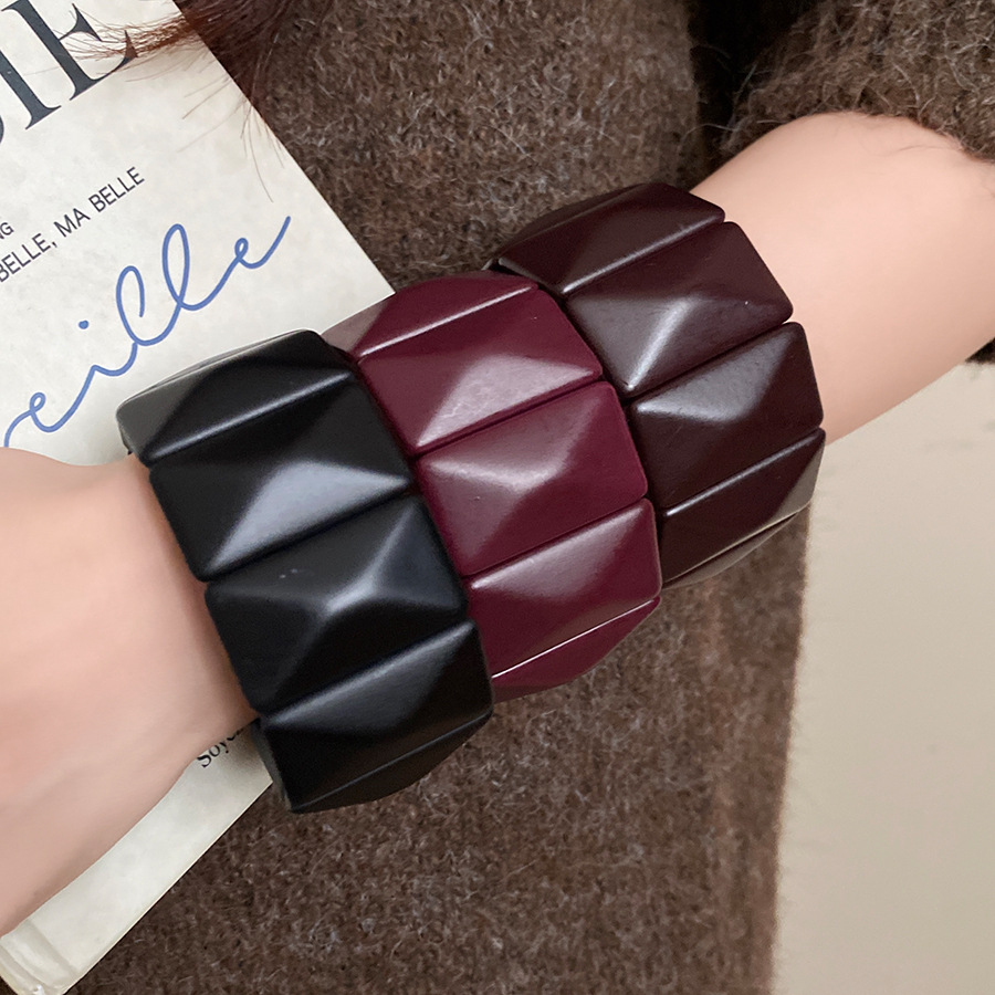 Vintage sólido quadrado largo  - Resin Art Bracelet avaliação e preço