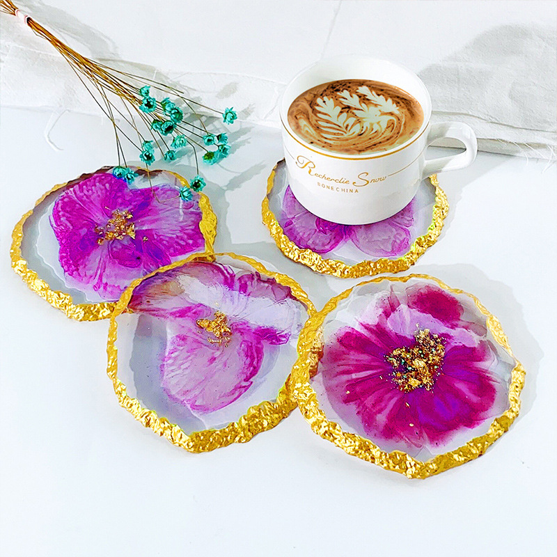 Dm413 drusy coaster resina mol - Resin Art Tray avaliação e preço
