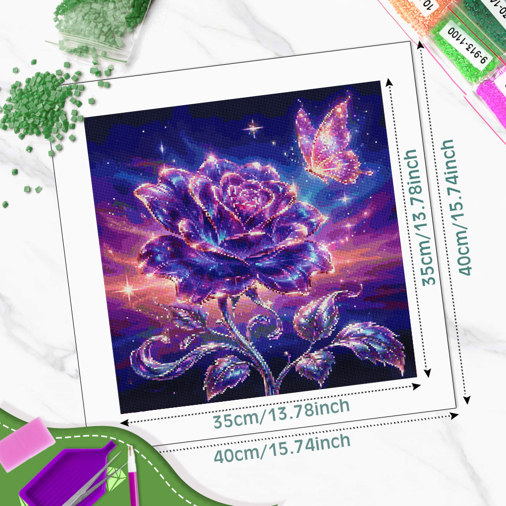 Pintura em Diamante Huacan com - Resin Art With Rose avaliação e preço