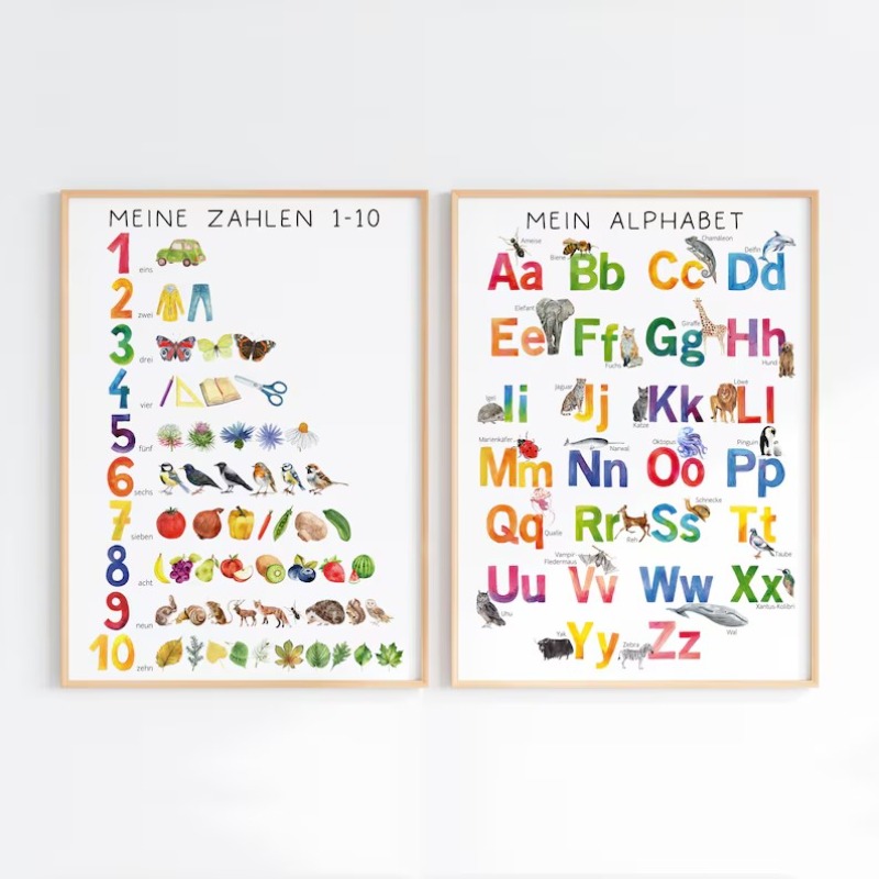 Pôster Infantil ABC 2026: Núme - Resin Art Learning avaliação e preço