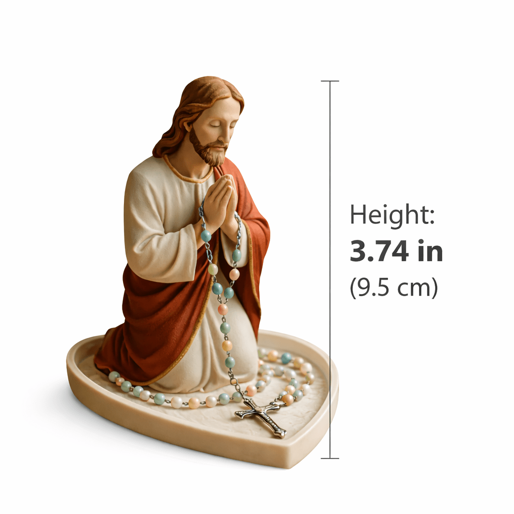 Estátua de Jesus e Virgem Mari - Resin Art Tray avaliação e preço