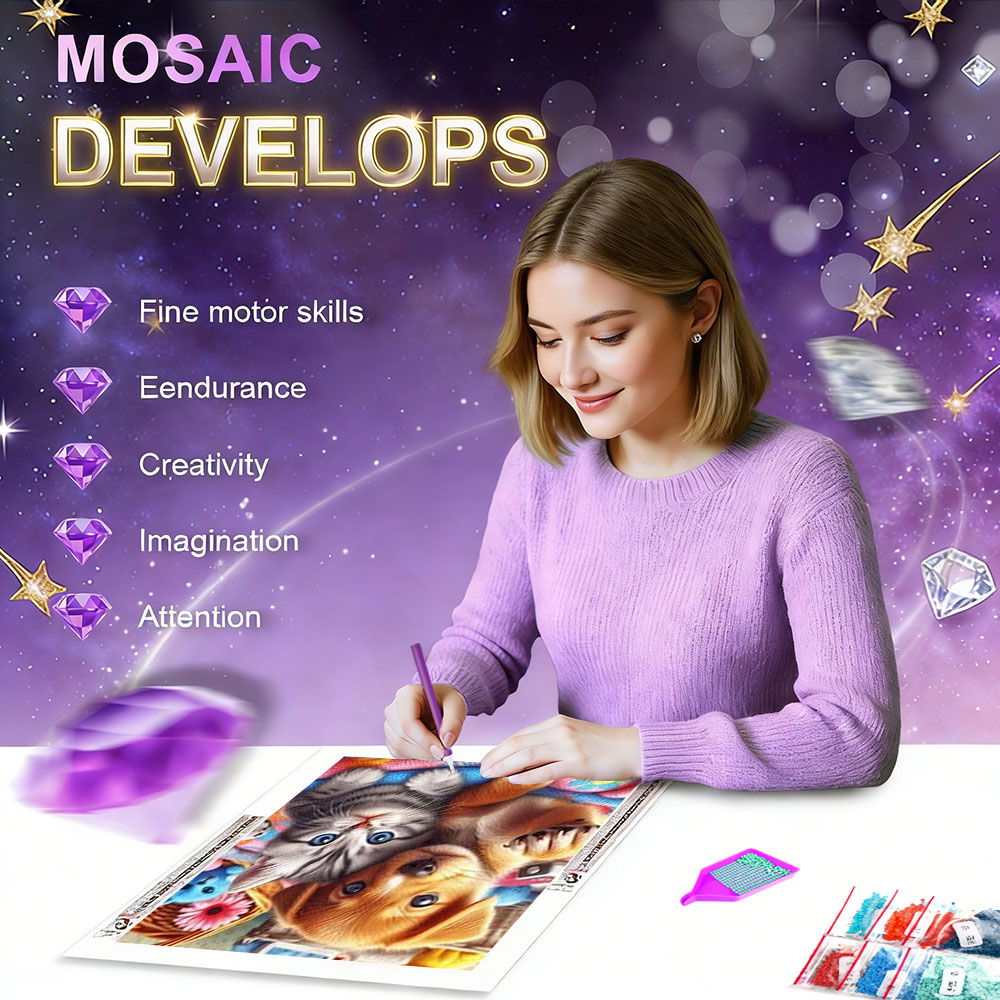 HUACAN 5D DIY Mosaico de Diama - Resin Art With Rose avaliação e preço
