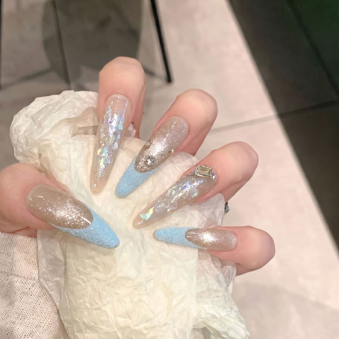 Imprensa em unhas 10 pçs roxo  - Resin Art And Deco avaliação e preço
