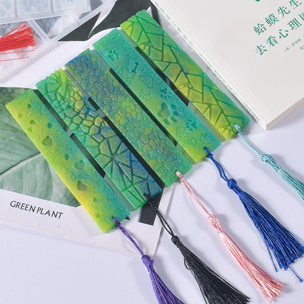 Diy cristal resina epóxi molde - Resin Art Bookmark avaliação e preço