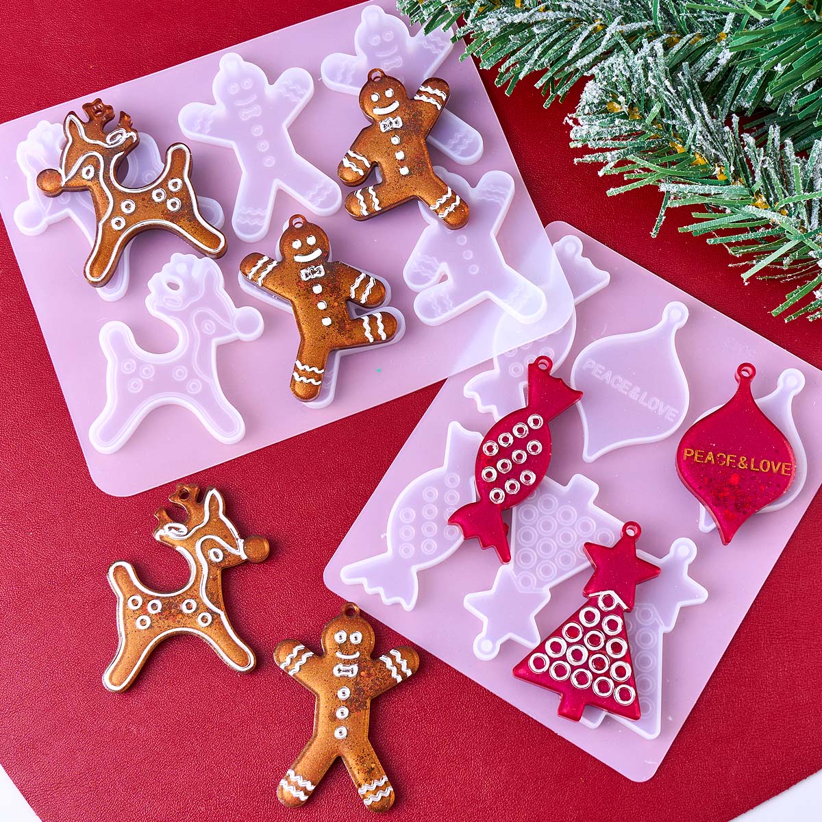 Série de natal brincos pingent - Resin Art Mold avaliação e preço