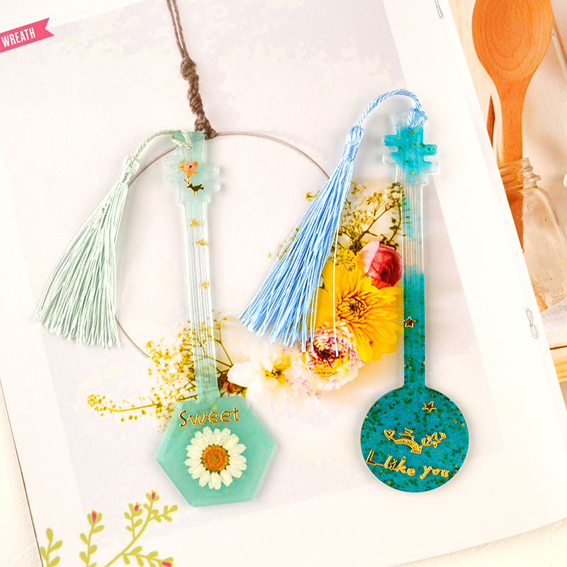 Diy uv molde de silicone marca - Resin Art Bookmark avaliação e preço