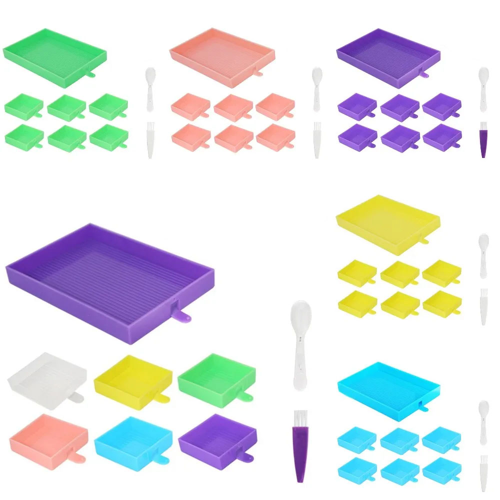 6 Grade Paleta Pintura Diamant - Resin Art Tray avaliação e preço