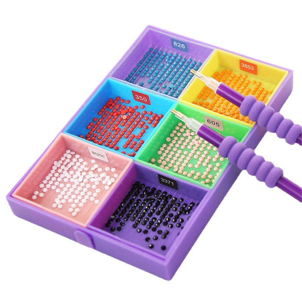 6 Grade Paleta Pintura Diamant - Resin Art Tray avaliação e preço