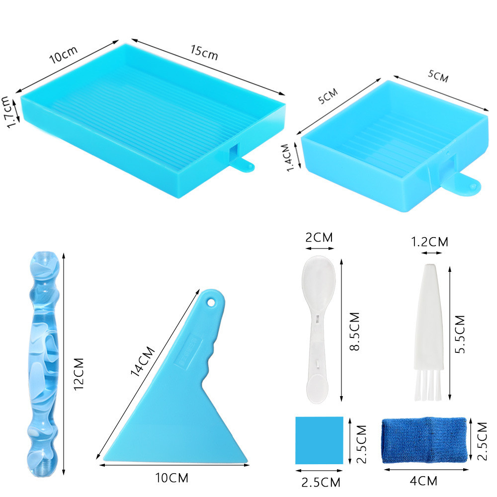 6 Grade Paleta Pintura Diamant - Resin Art Tray avaliação e preço