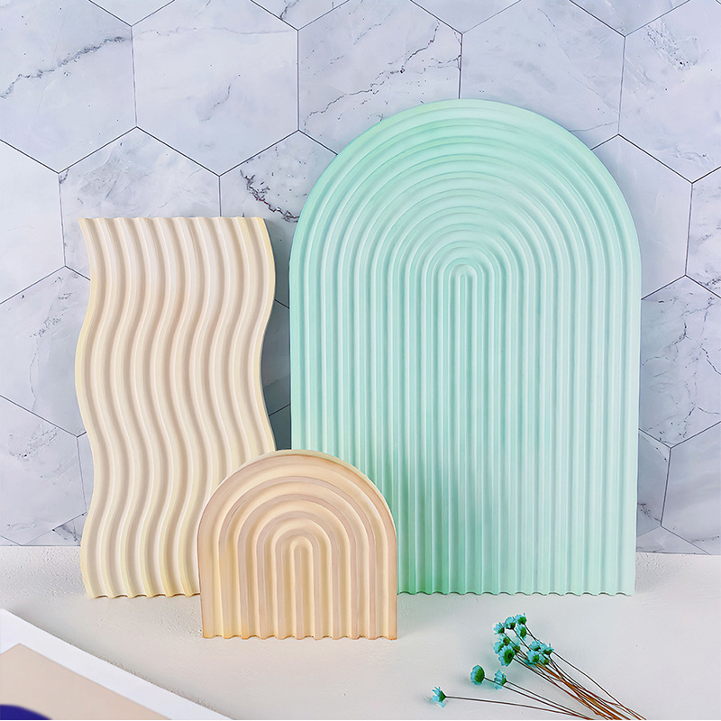 Diy listrado onda bandeja mold - Resin Art Tray avaliação e preço