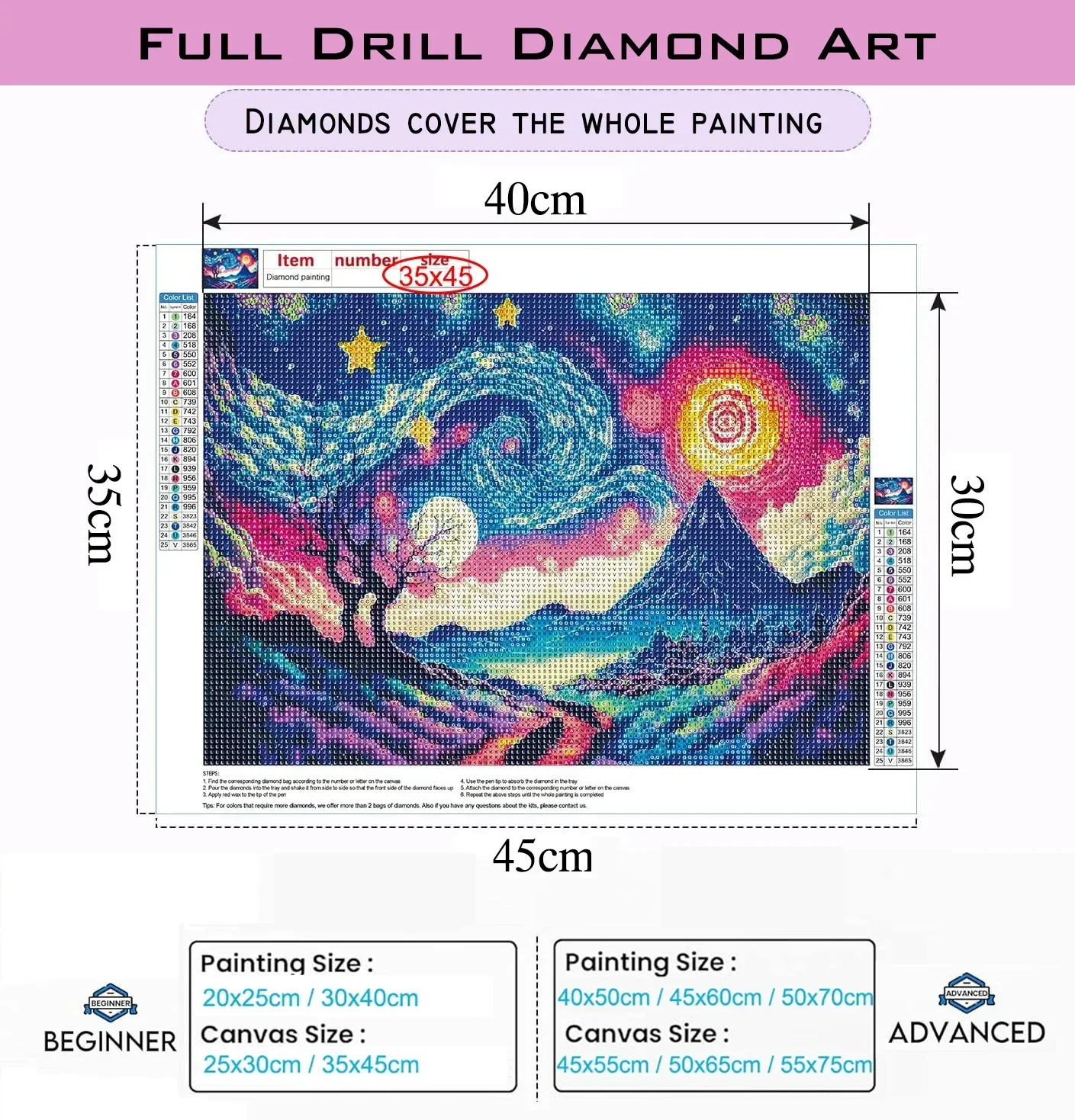 1 peça de Pintura Diamante 5D  - Resin Art Learning avaliação e preço