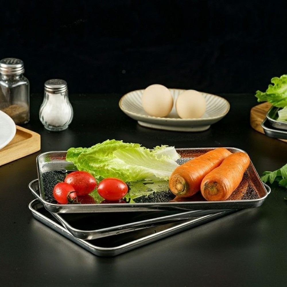 Bandeja de aço inoxidável de q - Tray Mold Rectangle avaliação e preço