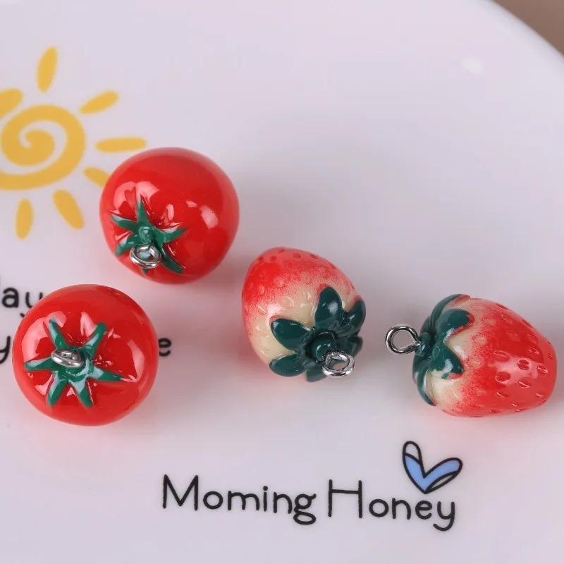 10 Peças de Pingentes de Fruta - Resin Art Accessories avaliação e preço