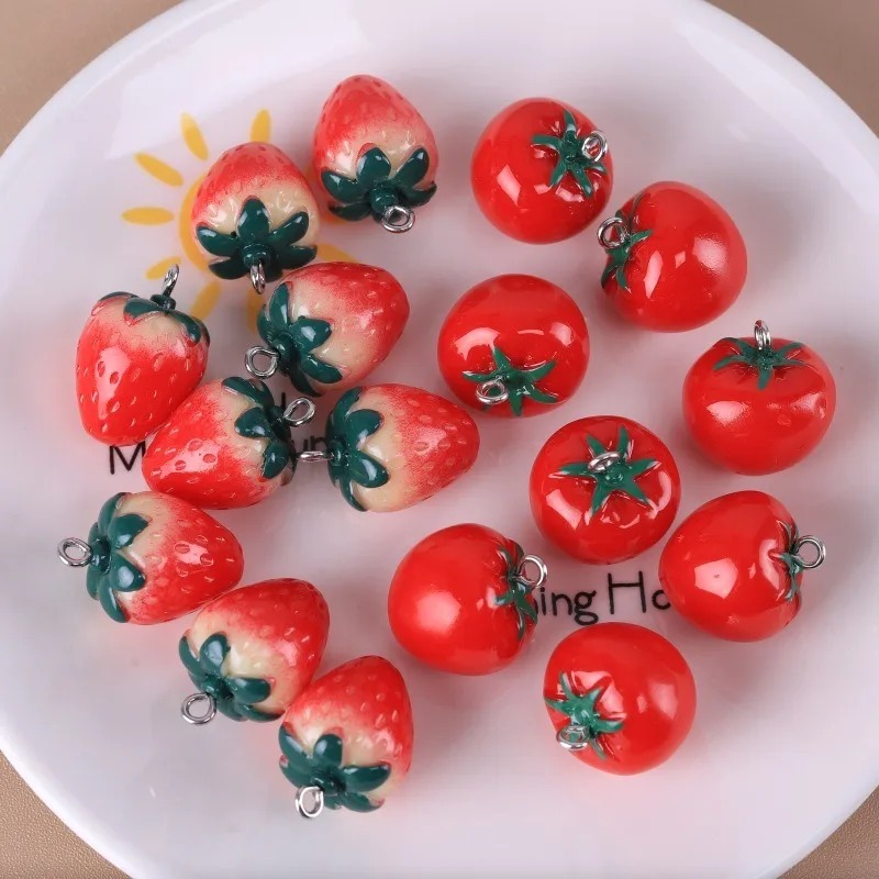 10 Peças de Pingentes de Fruta - Resin Art Accessories avaliação e preço