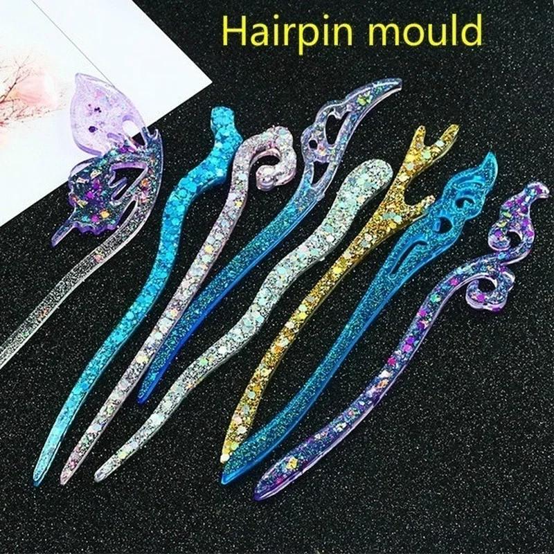Novo transparente hairpin sili - Resin Art Box avaliação e preço