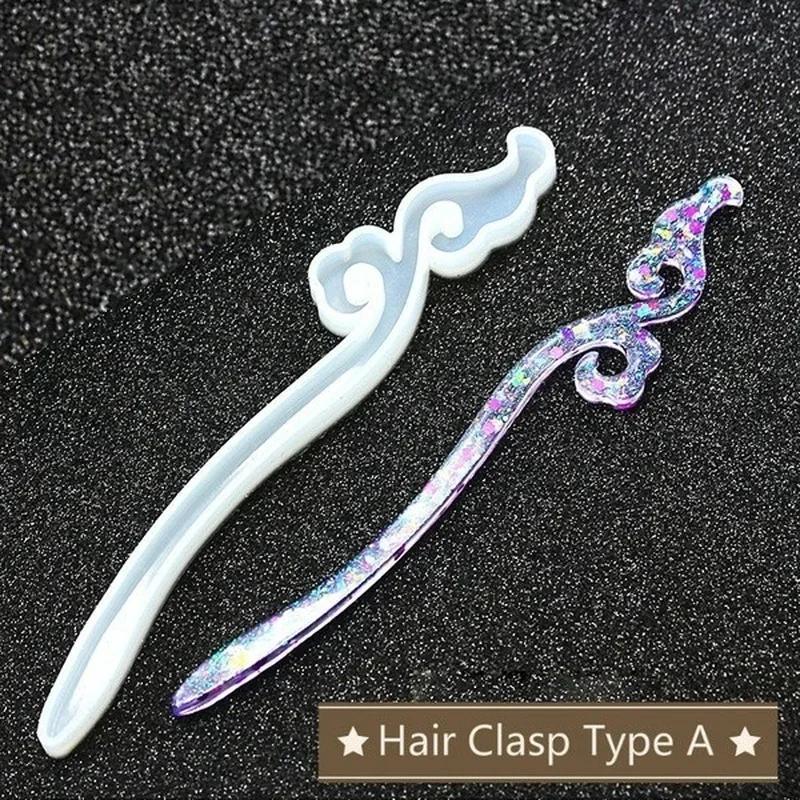 Novo transparente hairpin sili - Resin Art Box avaliação e preço