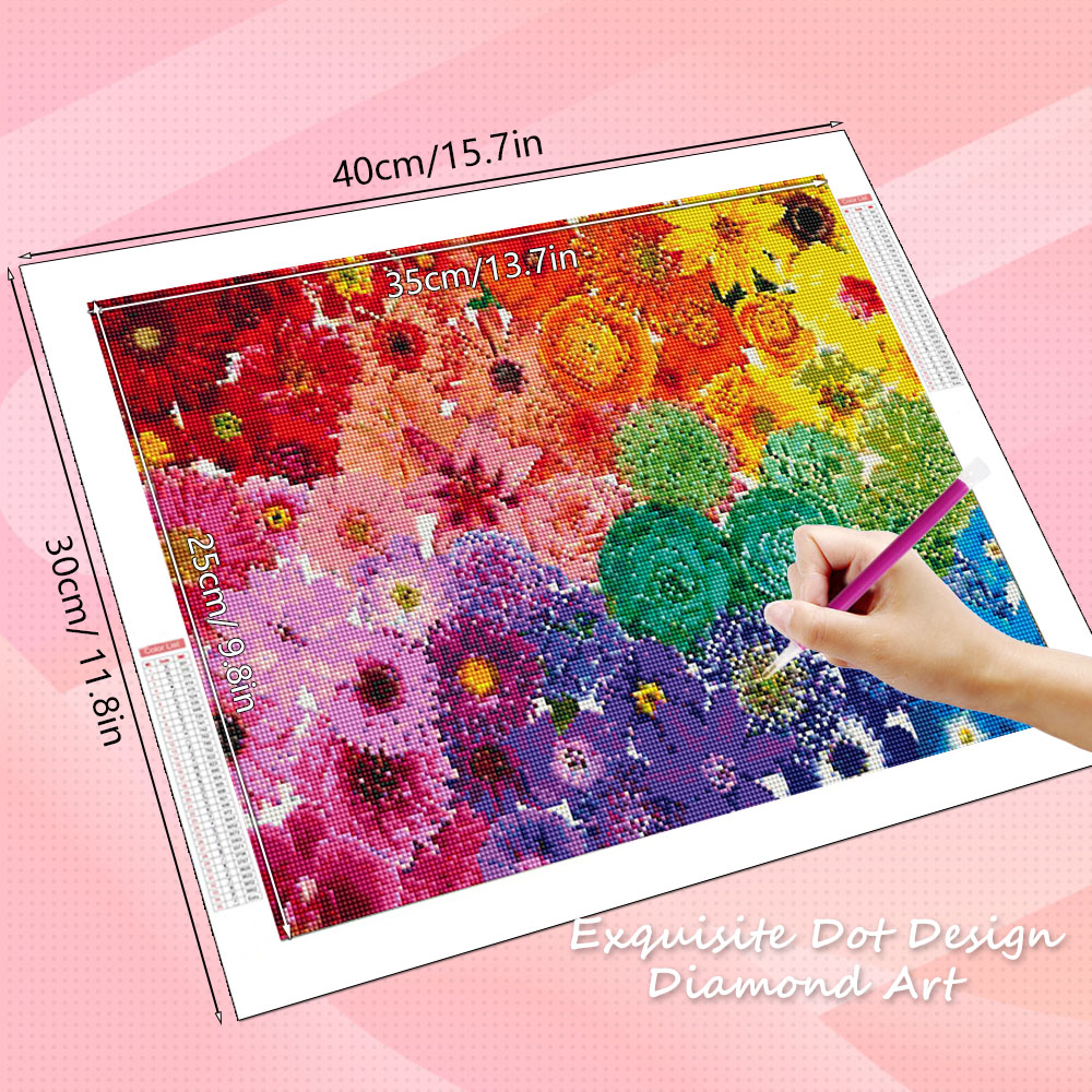 Kits de Arte em Diamante HUACA - Resin Art With Rose avaliação e preço
