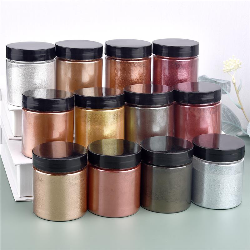 50g shimmer metálico ouro prat - Resin Art Letters avaliação e preço